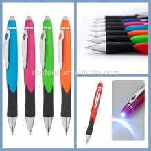 2015 nueva oficina & escuela promoción bolígrafo Led luz bolígrafo